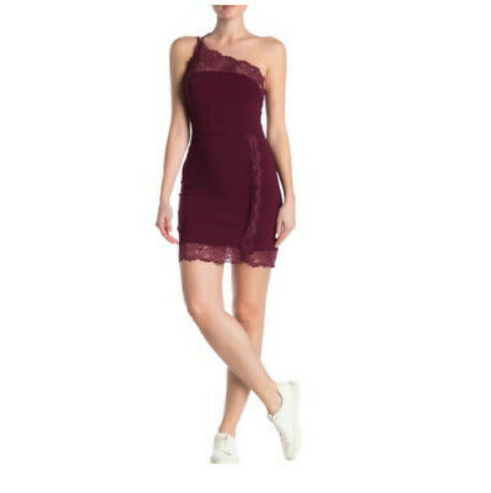 Intimately By Free People Dress Bodycon Dress Women's XS Red Vetiver Bloo. NWT